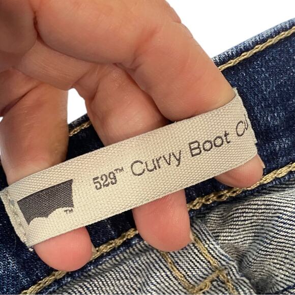 Levi's 529 Curvy Bootcut Jeans Size 12 - Picture 3 of 8